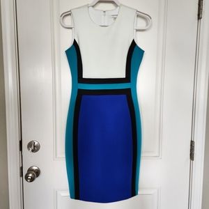 Calvin Klein Color Block Sheath Dress